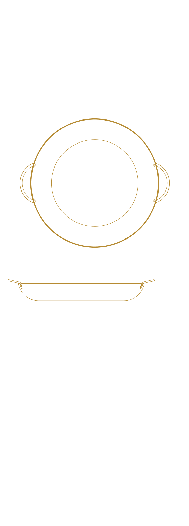 Paella Pan Dimensions Blueprint Mobile