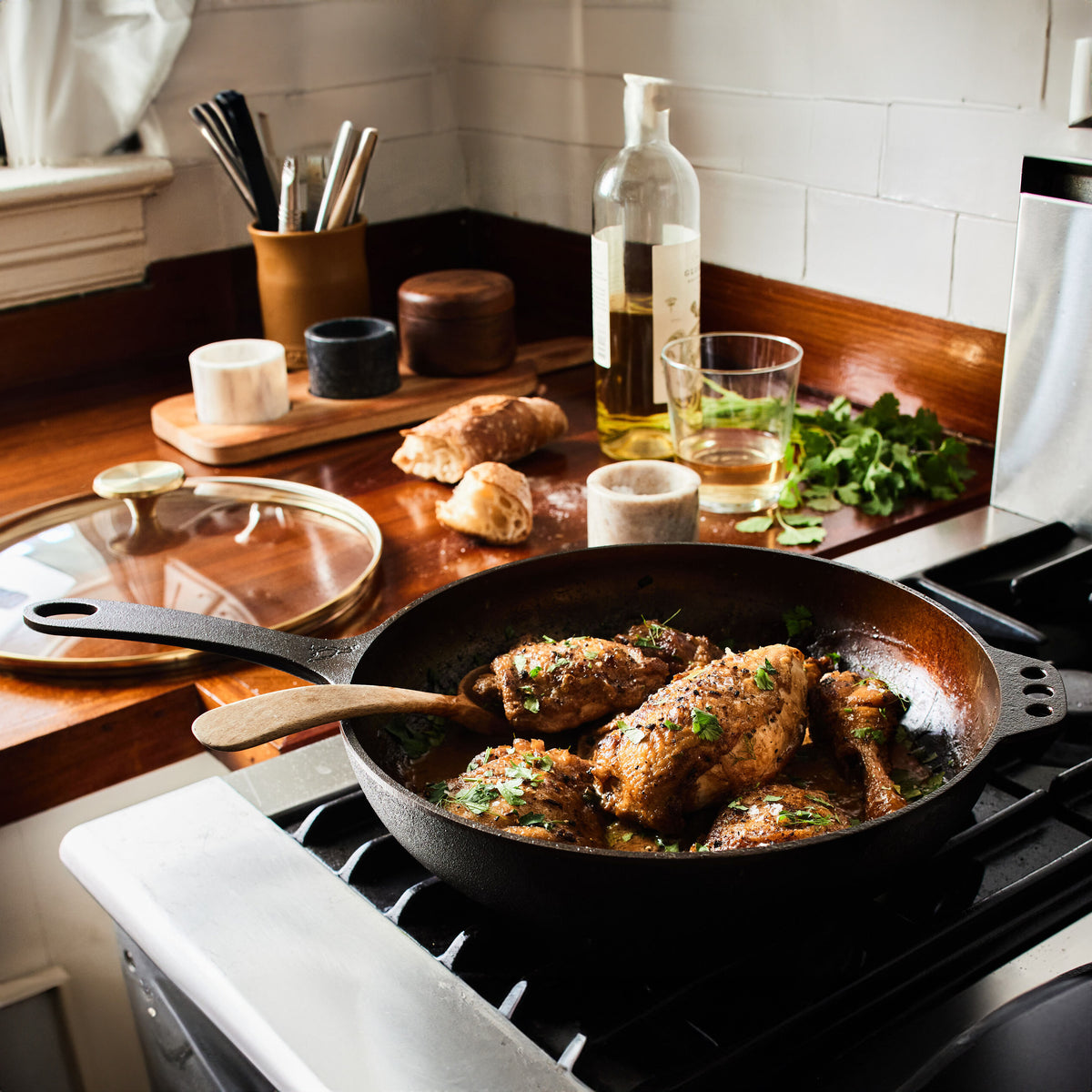 Cumin Spiced Chicken with Fennel and Dijon White Wine Sauce