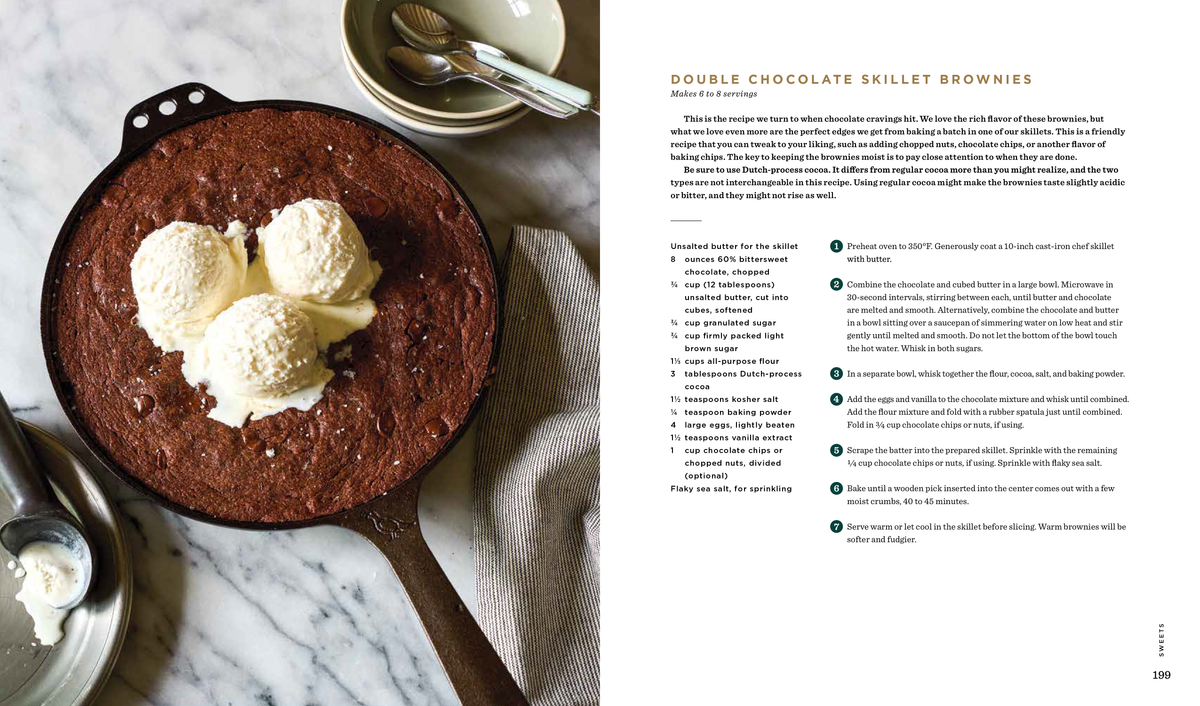 Double Chocolate Skillet Brownies