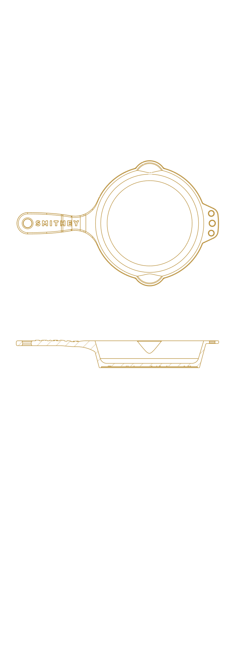 No. 6 Skillet Dimensions Blueprint Mobile