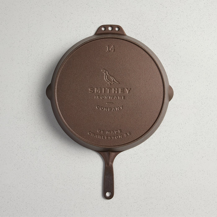 Smithey Ironware No. 14 Dual Handle Skillet, 14-Inch