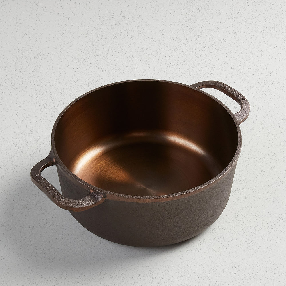 Black Cast Iron Casserole Dish Pre-Seasoned Ovenproof Pot Induction  Roasting Pan