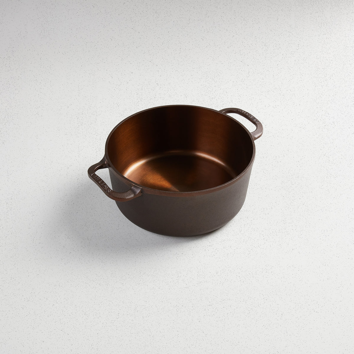5.5 Qt Dutch Oven with the lid off, showing the polished interior