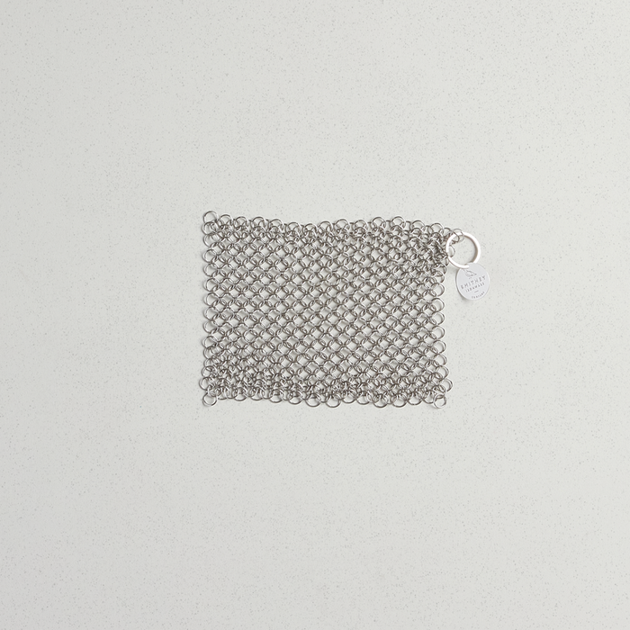Stainless-Steel Chain Mail Scrubber by Smithey Ironware Co
